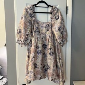 Storia Pink Floral Babydoll Dress